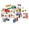 Guidecraft Community + Roadway Essentials, Wooden Figure Play Set, 36 Pieces G6717